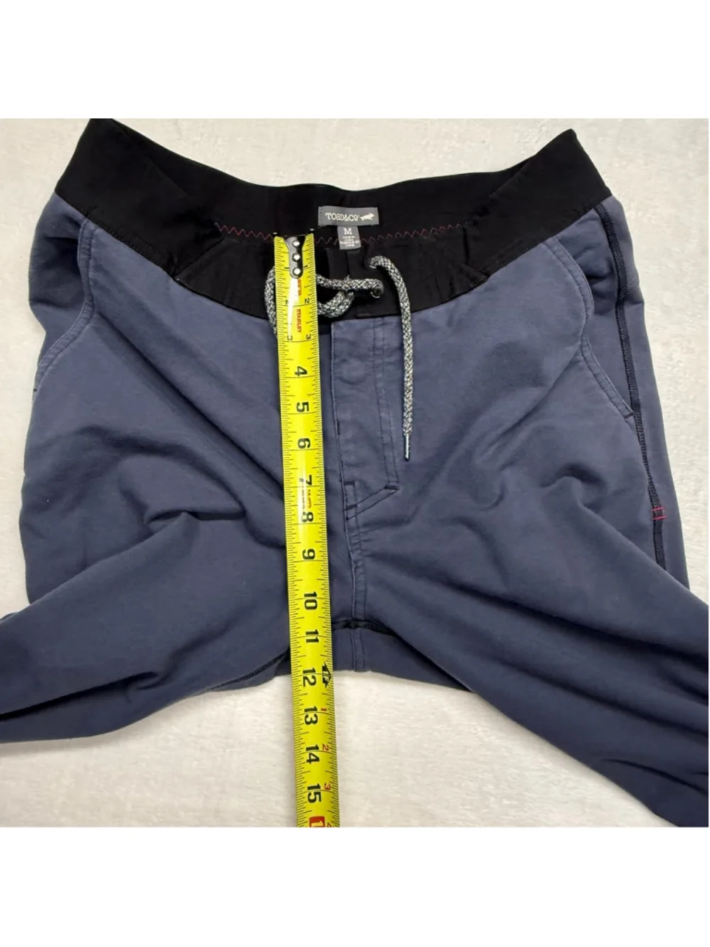 Men's Toad and‎ Co Blue & Black Sweatpants & Joggers Medium